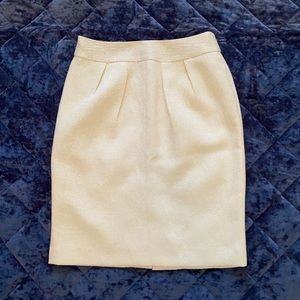 White Banana Republic Pencil Skirt